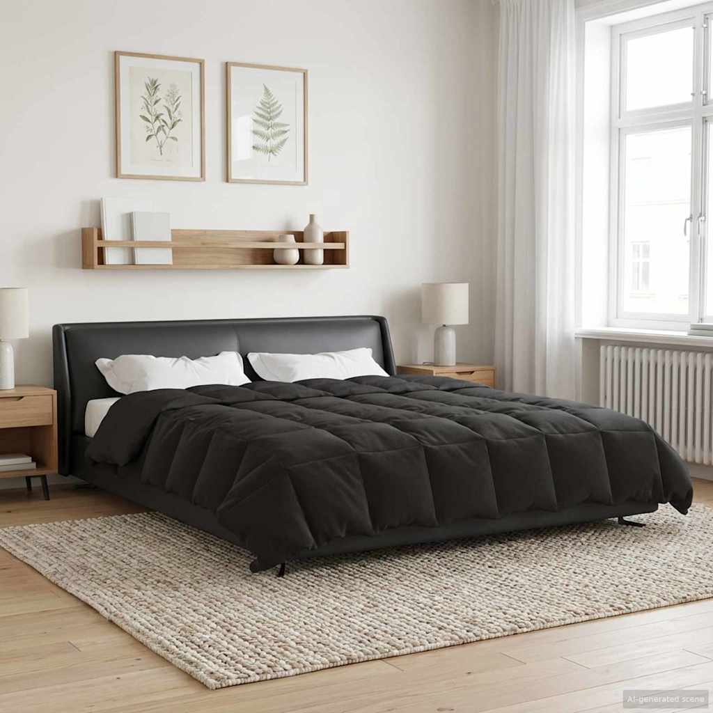 All-year duvet Anthracite 200 x 200 cm Microfibre
