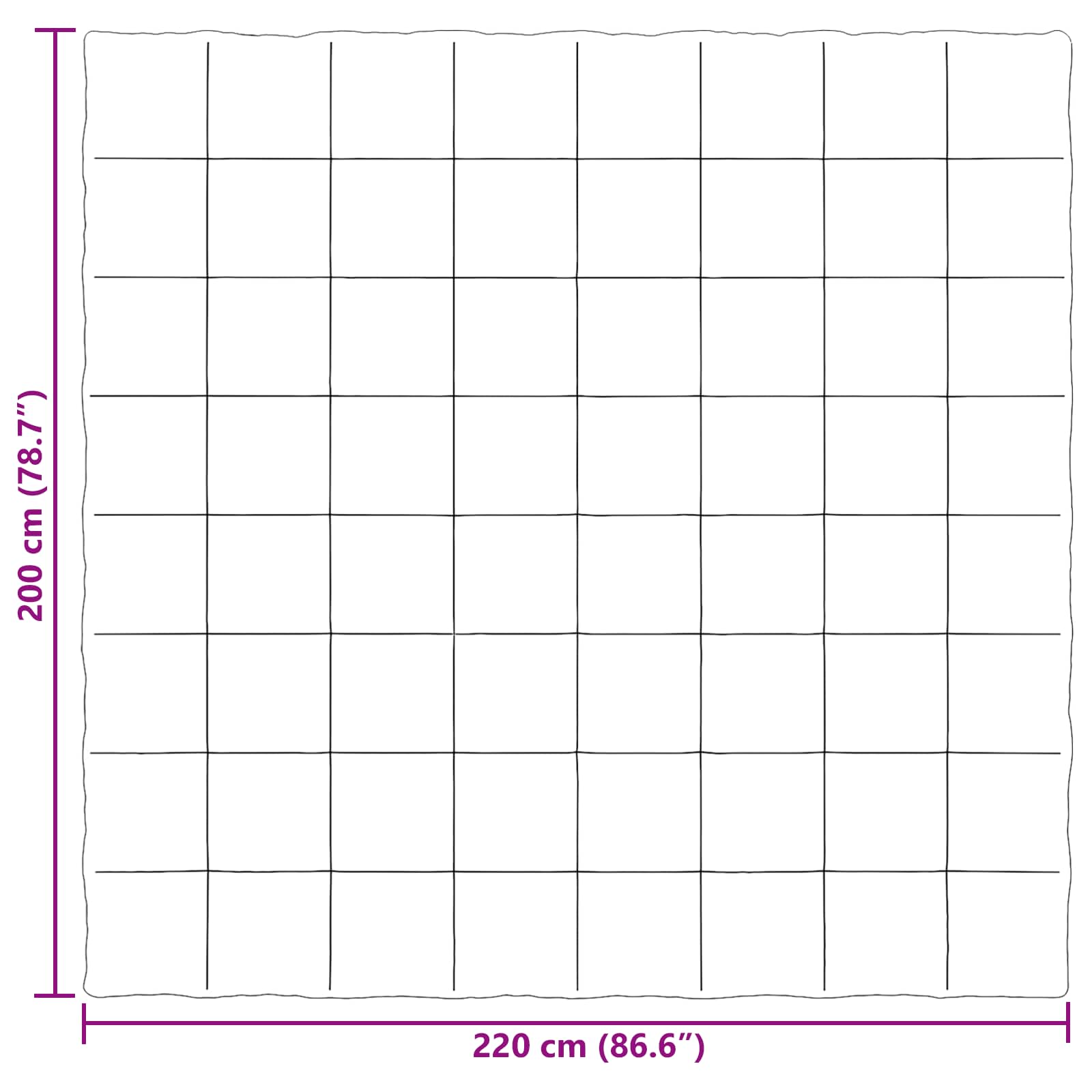 Pilna gada sega Tikštas Zaļa 200 x 220 cm Mikrošķiedra
