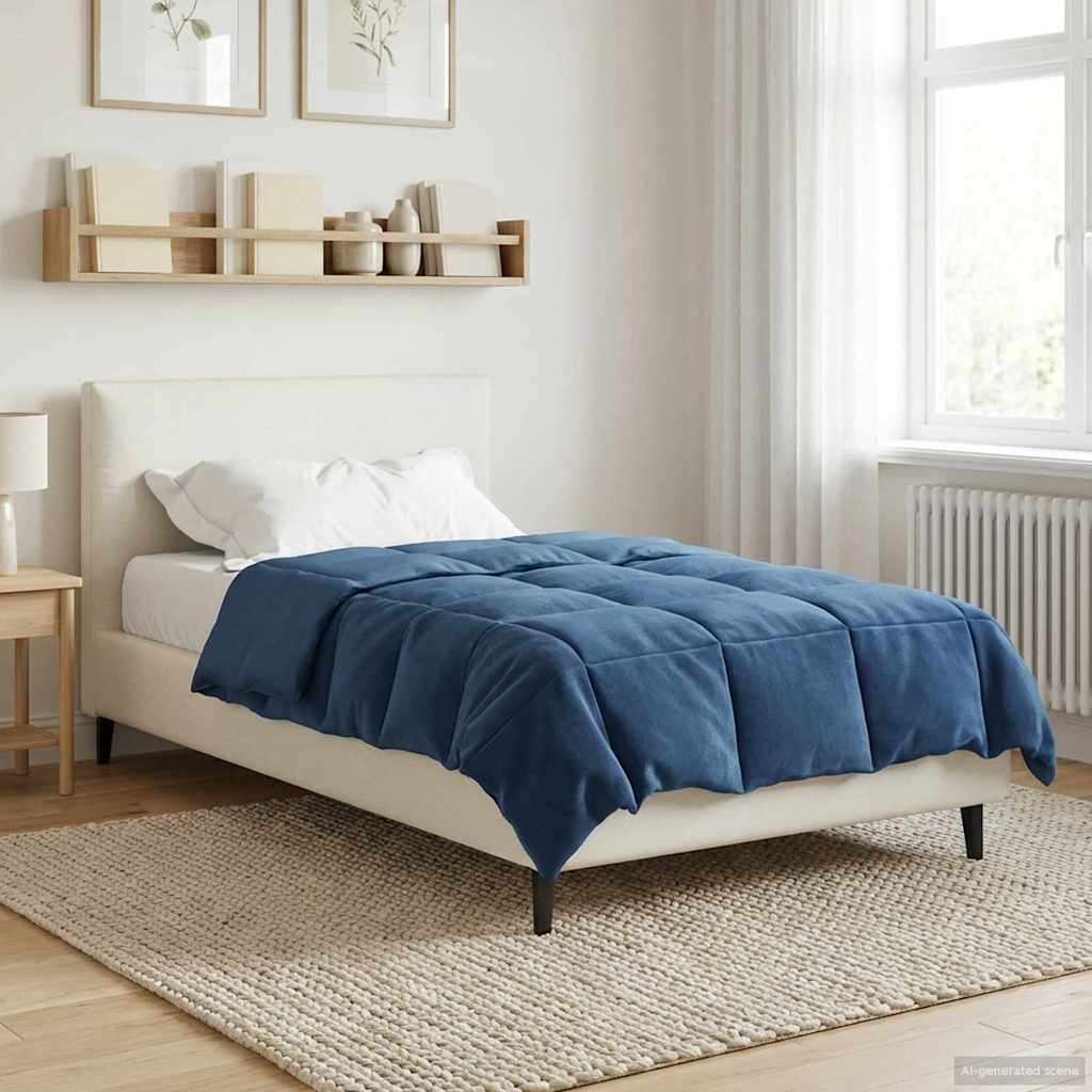 All-year duvet Dark blue 135 x 200 cm Microfiber