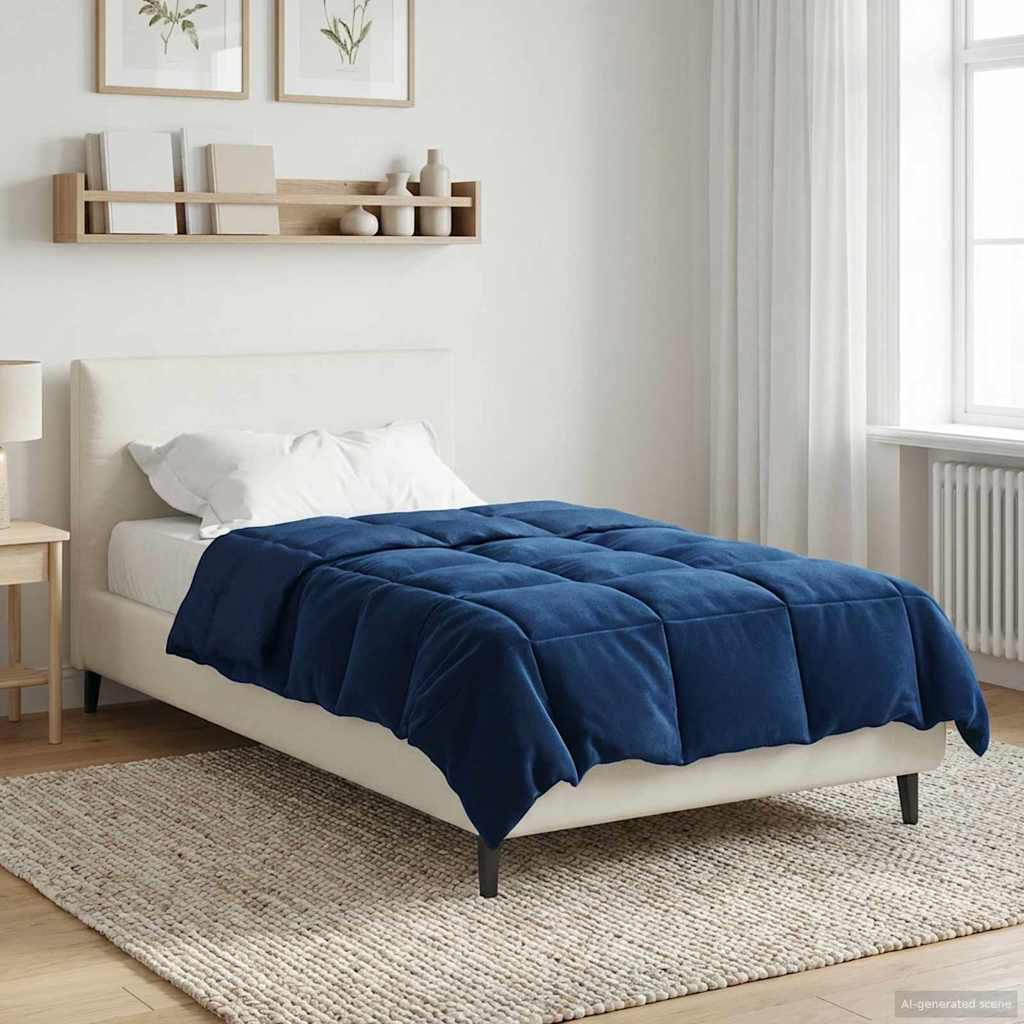Pilna gada sega Tumši zila 135 x 220 cm Mikrošķiedra
