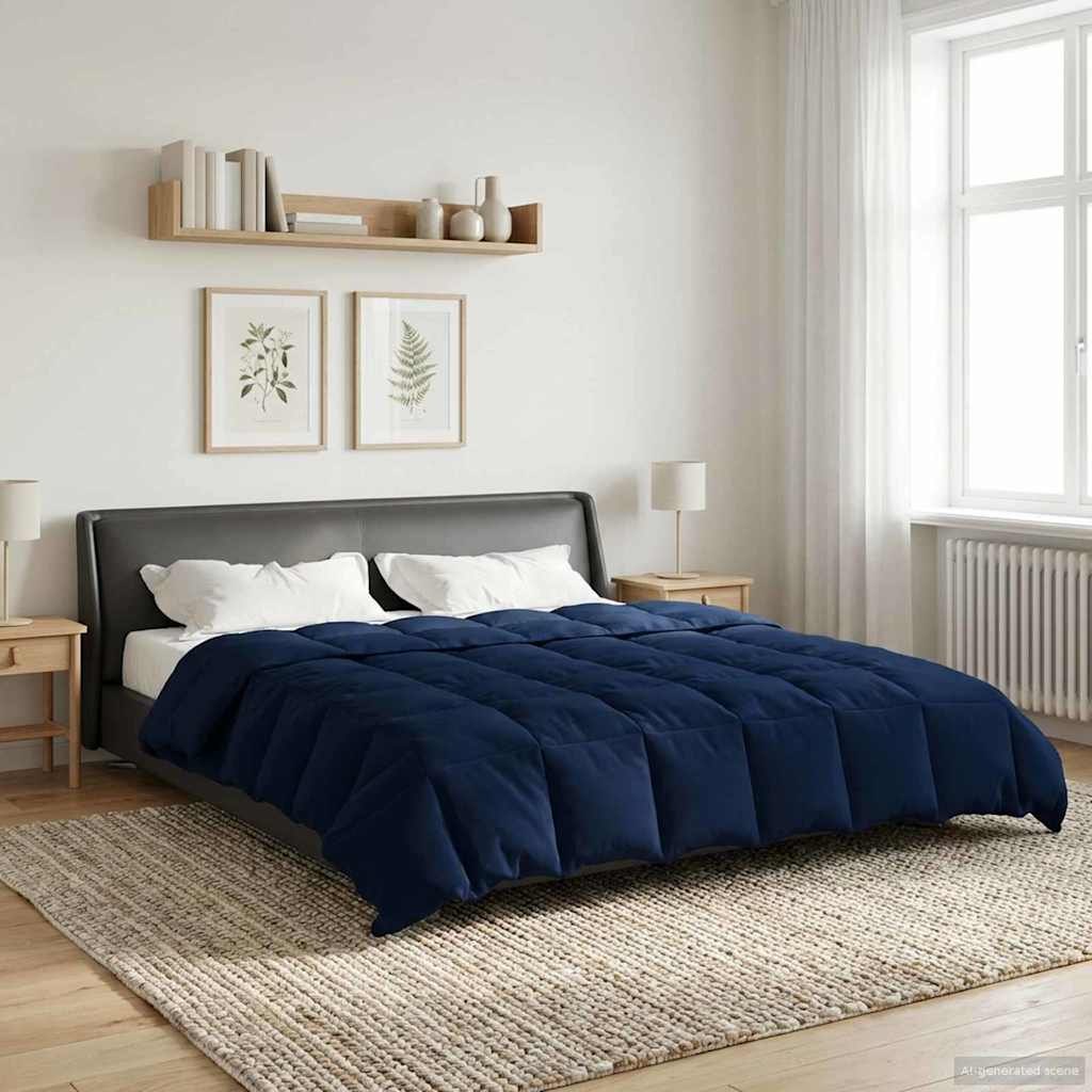 Winter Duvet Dark blue 220 x 260 cm Microfiber