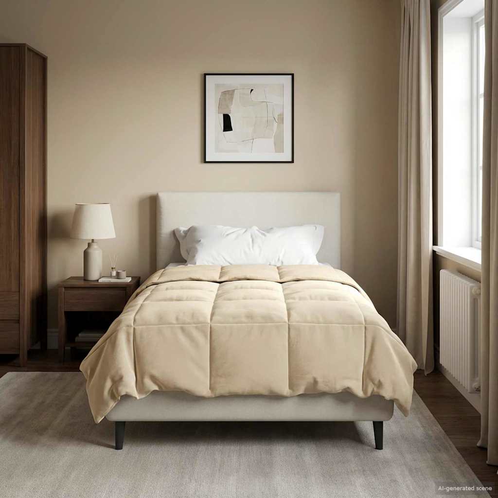 Winter Duvet Tikštas Cream 155 x 200 cm Microfiber