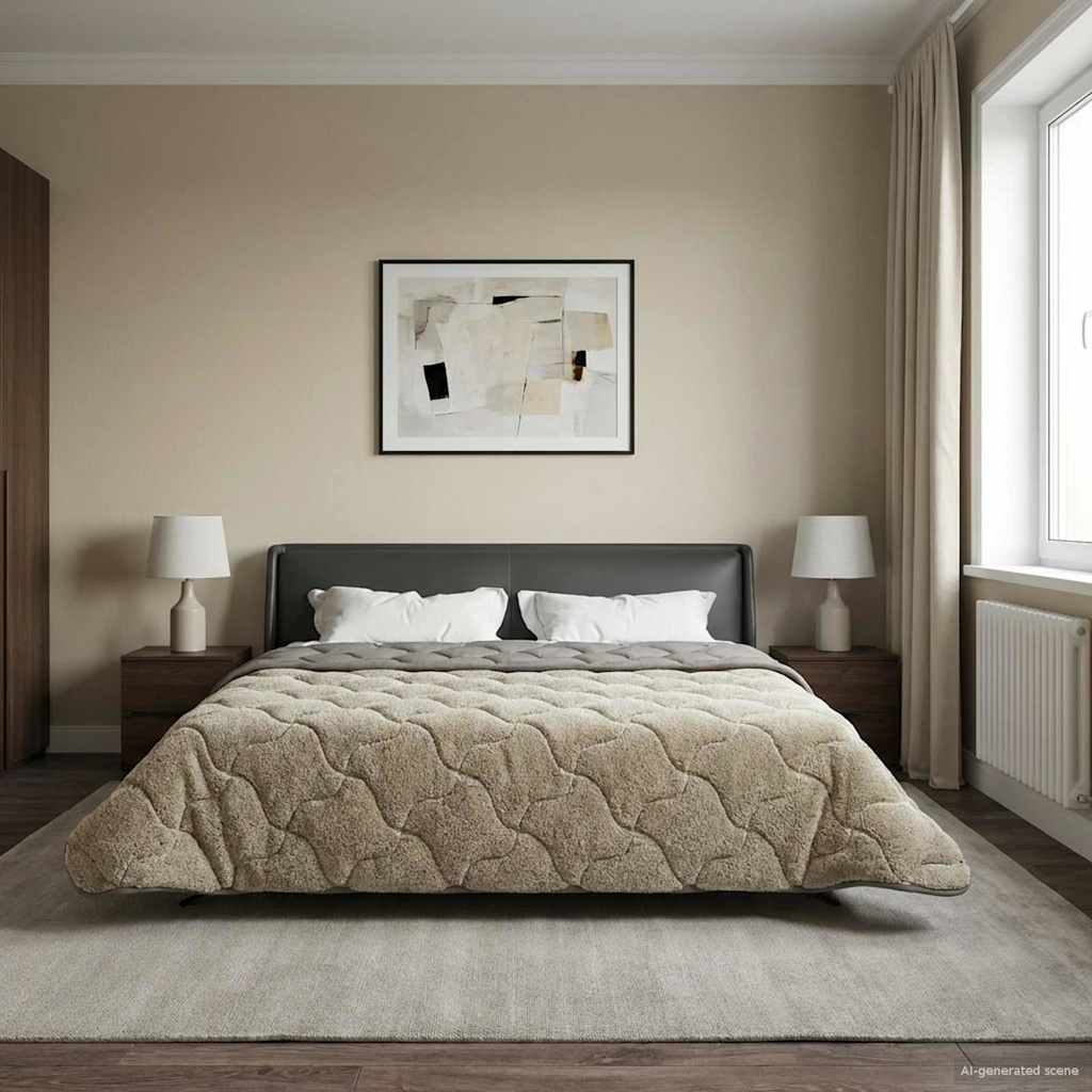 Pilna gadu sega Tikštas Gaiši pelēka 200 x 200 cm