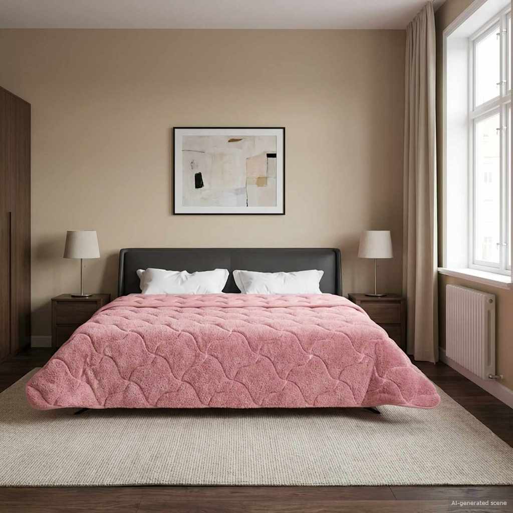 Winter Blanket Tikštas Pink 220 x 240 cm