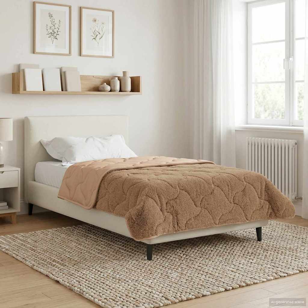 Ziemas sega Tikštas Taupe 140 x 220 cm