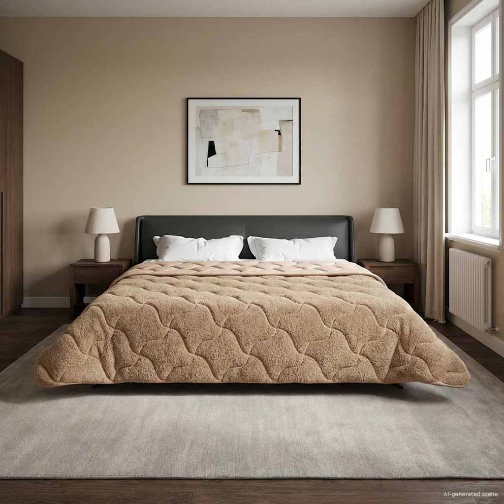 Žiemos antklodė Tikštas Taupe 200 x 200 cm