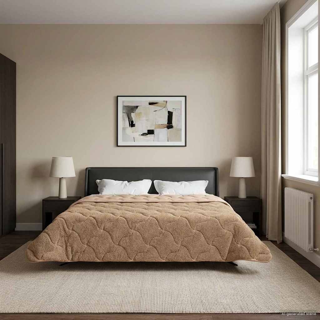 Ziemas sega Tikštas Taupe 200 x 220 cm