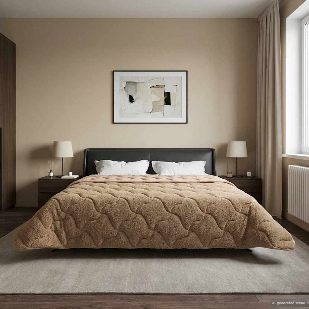 Žiemos antklodė Tikštas Taupe 220 x 260 cm