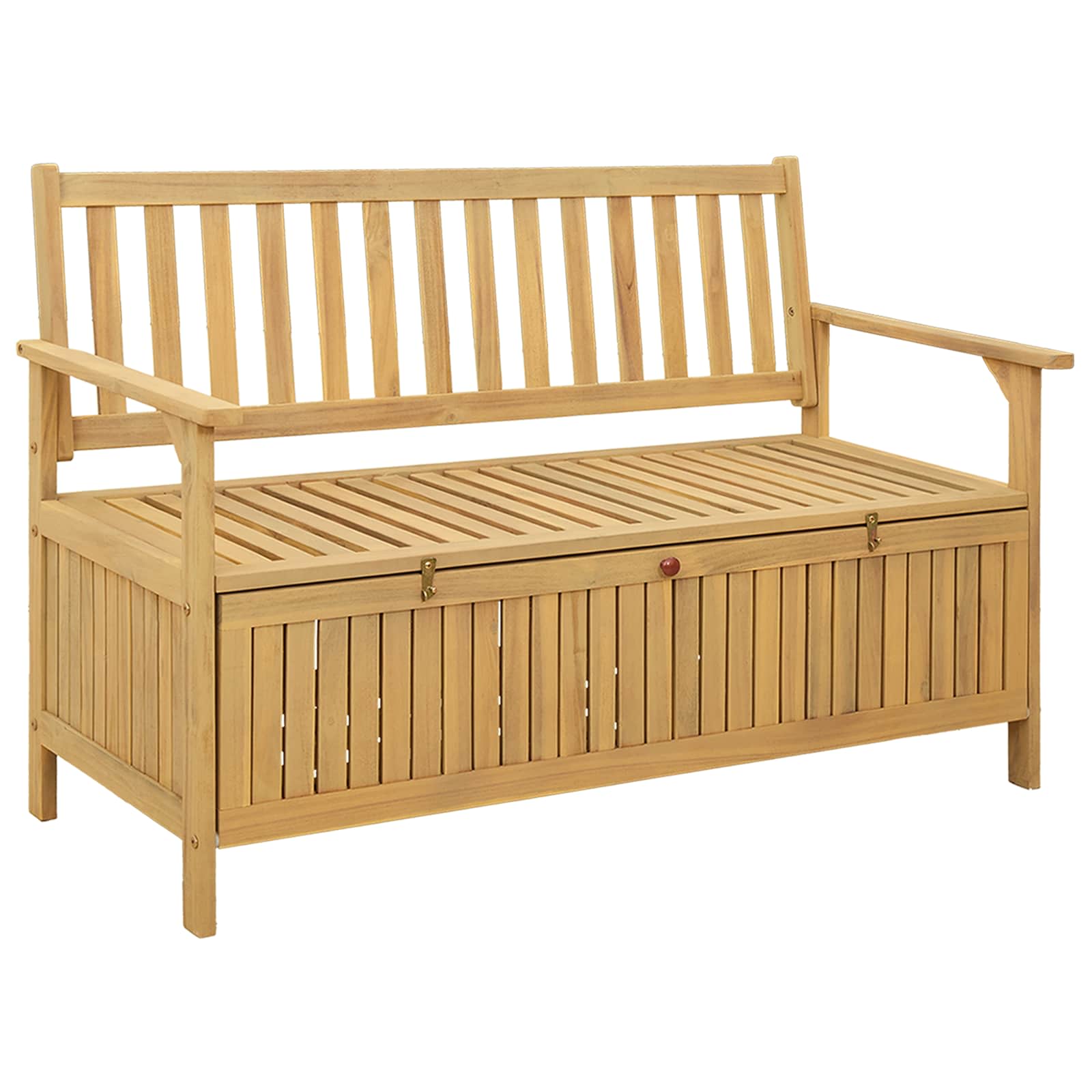 Laikymo suolas su saugykla 120 x 63 x 84 cm Solu Acacija