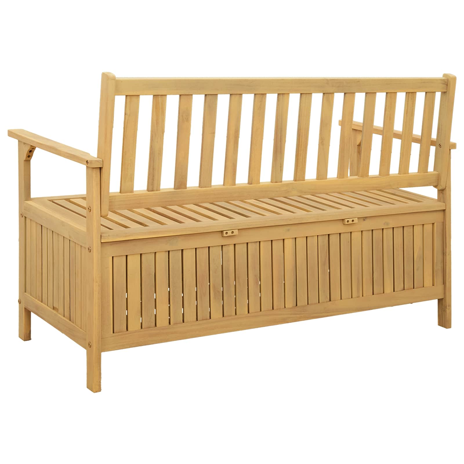 Laikymo suolas su saugykla 120 x 63 x 84 cm Solu Acacija