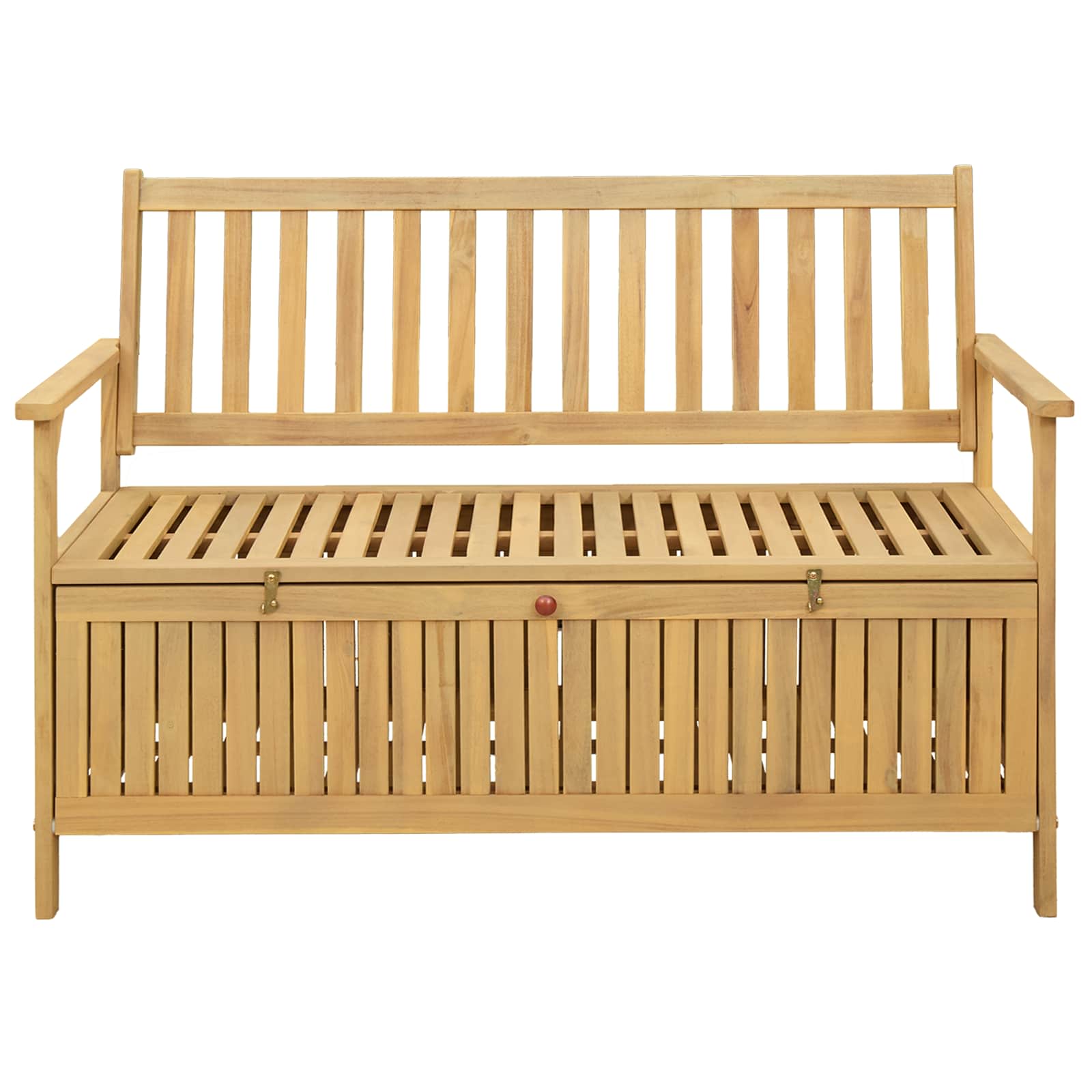 Laikymo suolas su saugykla 120 x 63 x 84 cm Solu Acacija