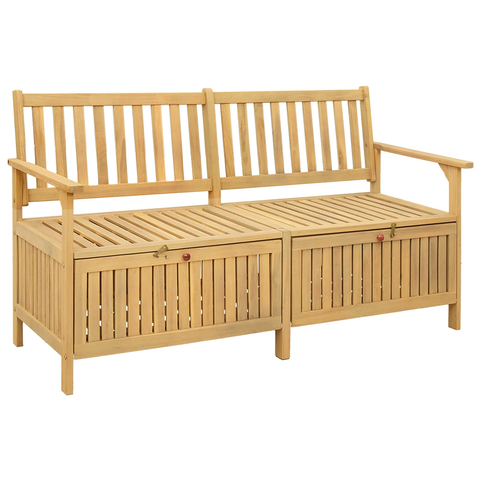 Laikymo suolas su saugykla 148 x 63 x 84 cm Solu Acacija