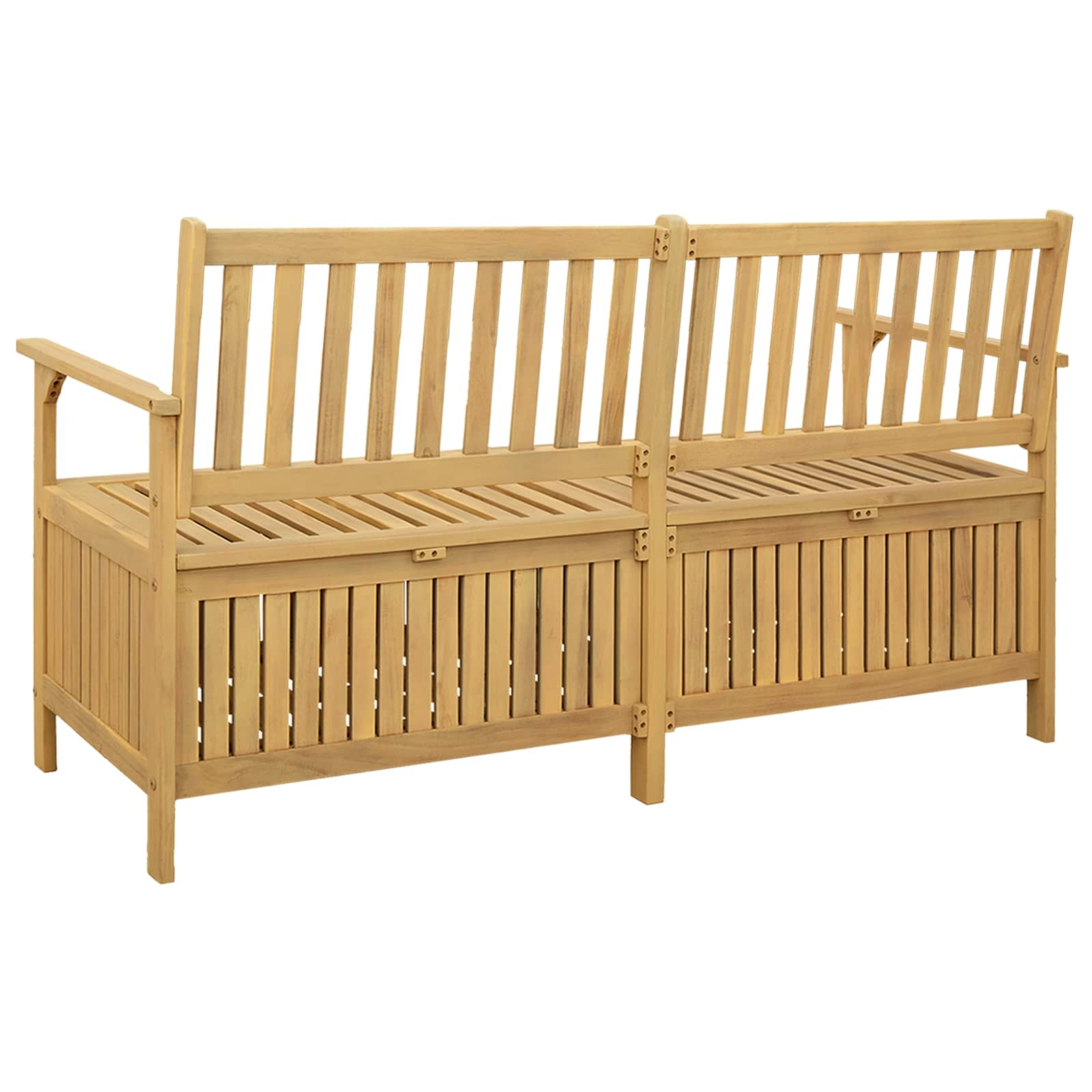 Laikymo suolas su saugykla 148 x 63 x 84 cm Solu Acacija