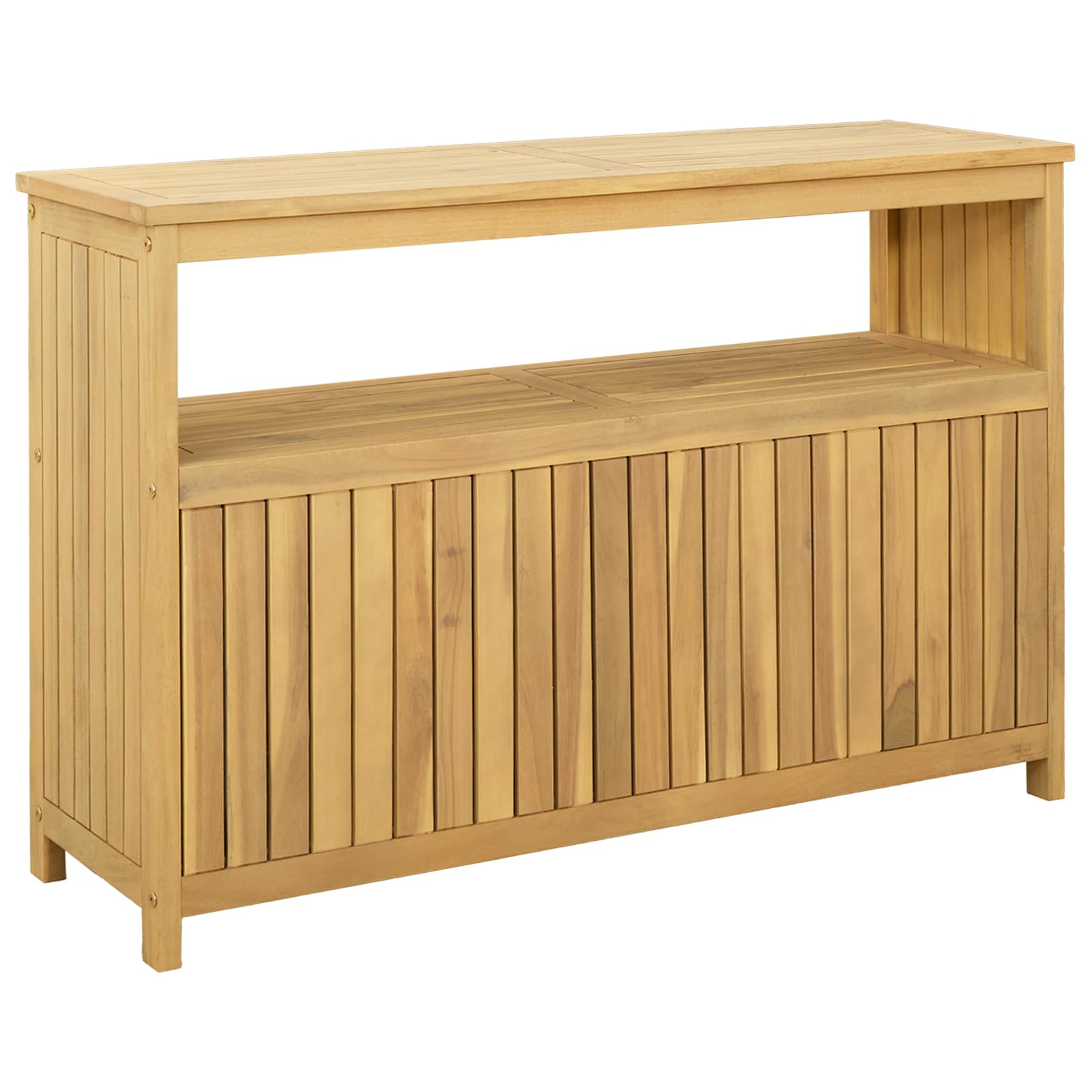 Garden Console Table Light Acacia 110 x 35 x 75 cm