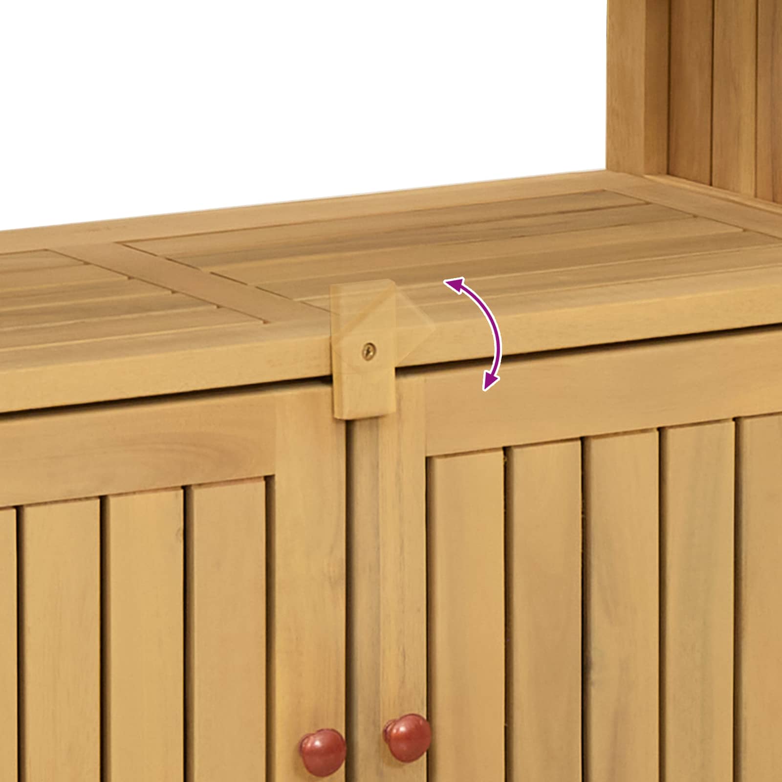 Garden Console Table Light Acacia 110 x 35 x 75 cm
