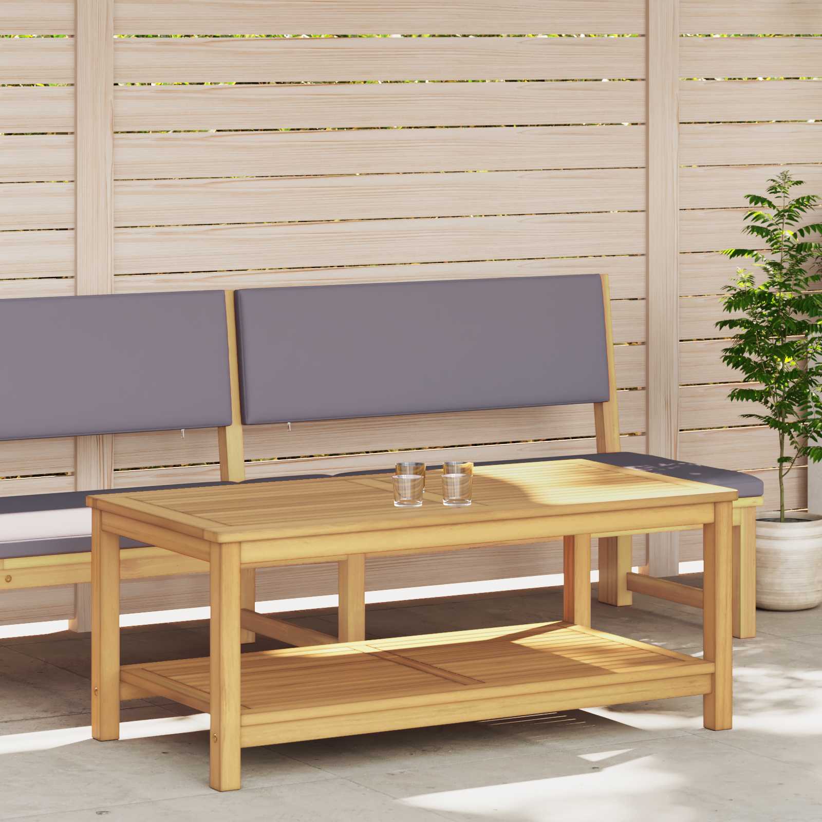 Side Table Natural oil 110 x 55 x 45 cm