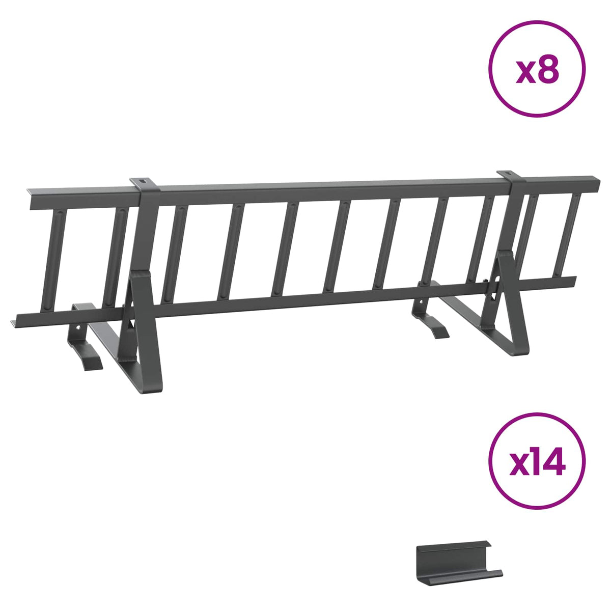Stogo sniego sargas Antracito 800 x 29,5 x 34,5 cm Plienas