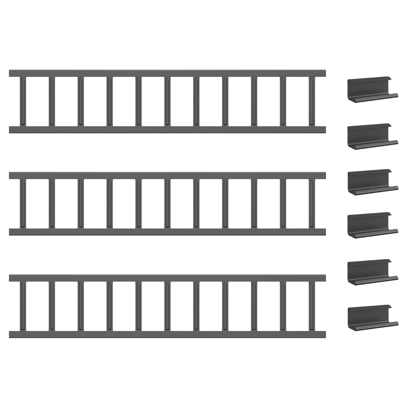 Stogo sniego sargas Antracitas 300 x 2,5 x 20 cm Plienas