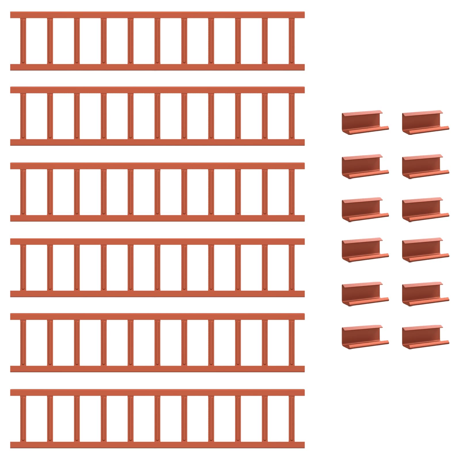 Stogo sniego sargas Raudona 600 x 2,5 x 20 cm Plienas