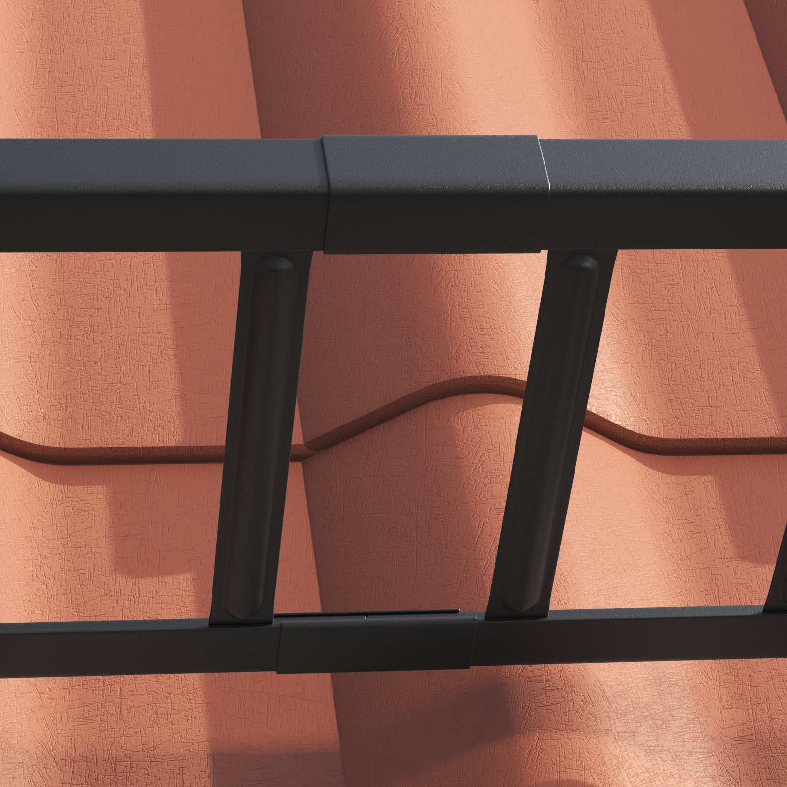 Stogo sniego sargas Juoda 100 x 2,5 x 20 cm Plienas