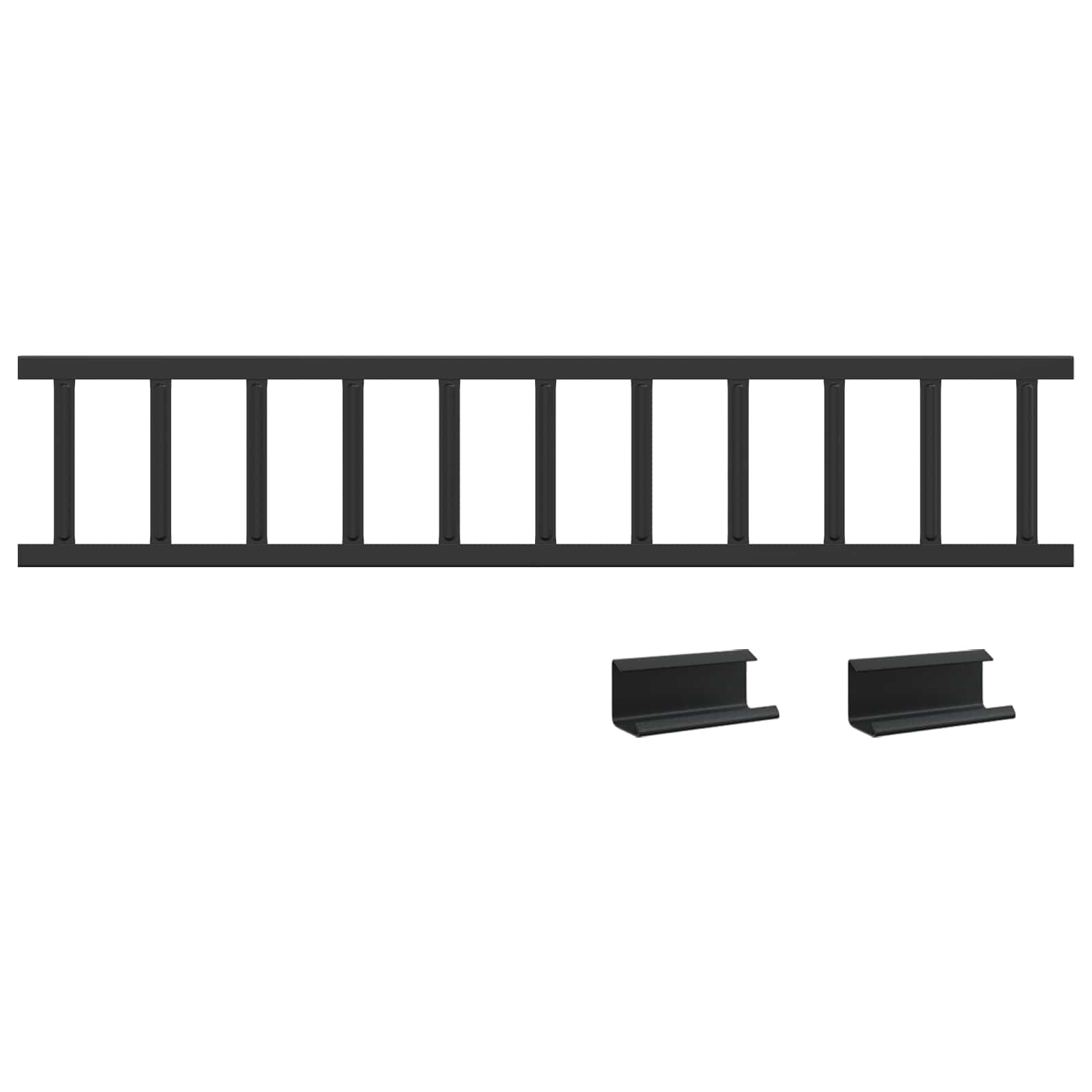 Stogo sniego sargas Juoda 100 x 2,5 x 20 cm Plienas