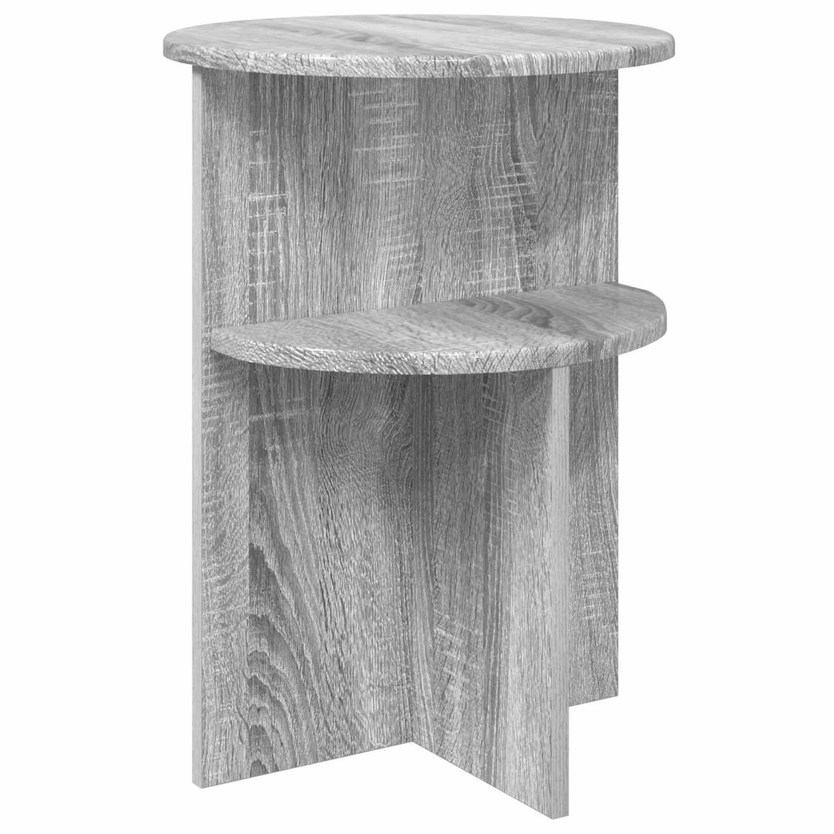 Šoninis stalas su saugykla Pilka sonoma ąžuolo Ø 39,5 x 55 cm