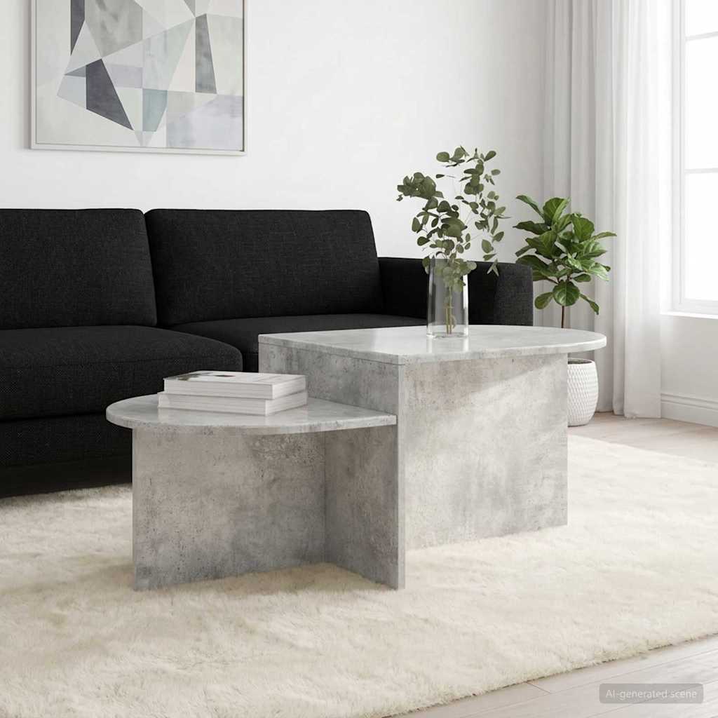 Kavos staliukas Betono pilka 100 x 50 x 40 cm Apdirbta mediena