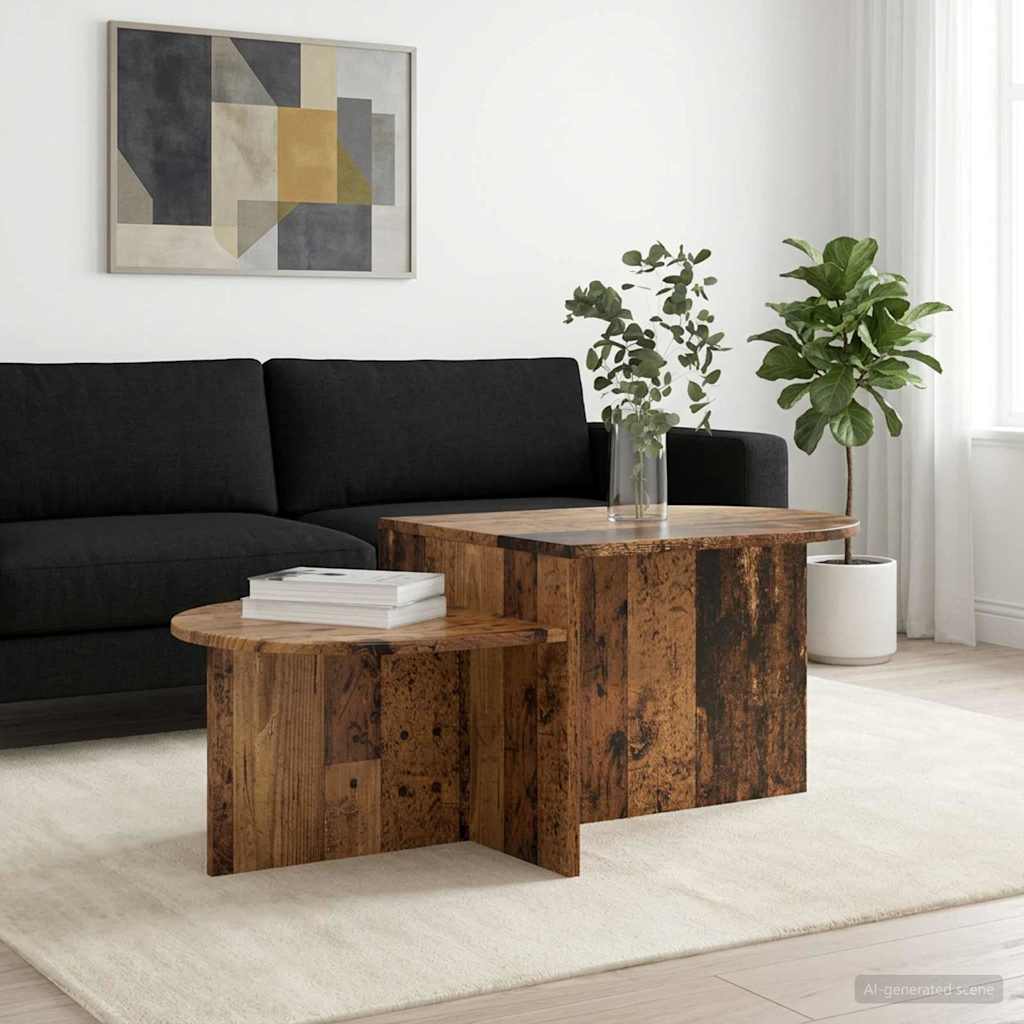 Kafijas galdiņš Nodilusi koka virsma 100 x 50 x 40 cm