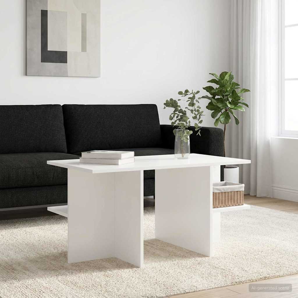 Kavos staliukas Balta 87 x 50 x 45 cm Dirbtinė mediena