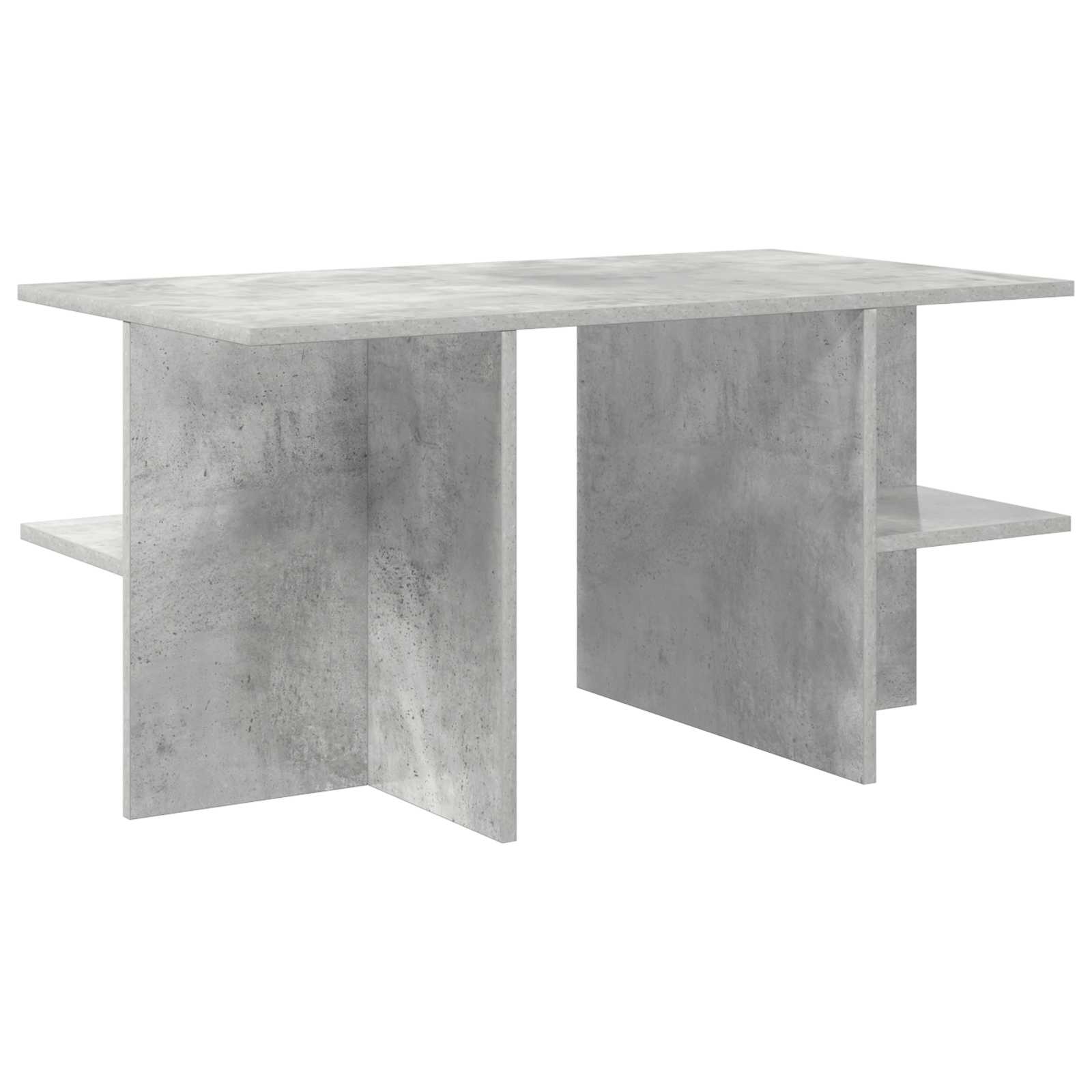 Kafijas galdiņš Betona pelēks 87 x 50 x 45 cm Inženierijas koks