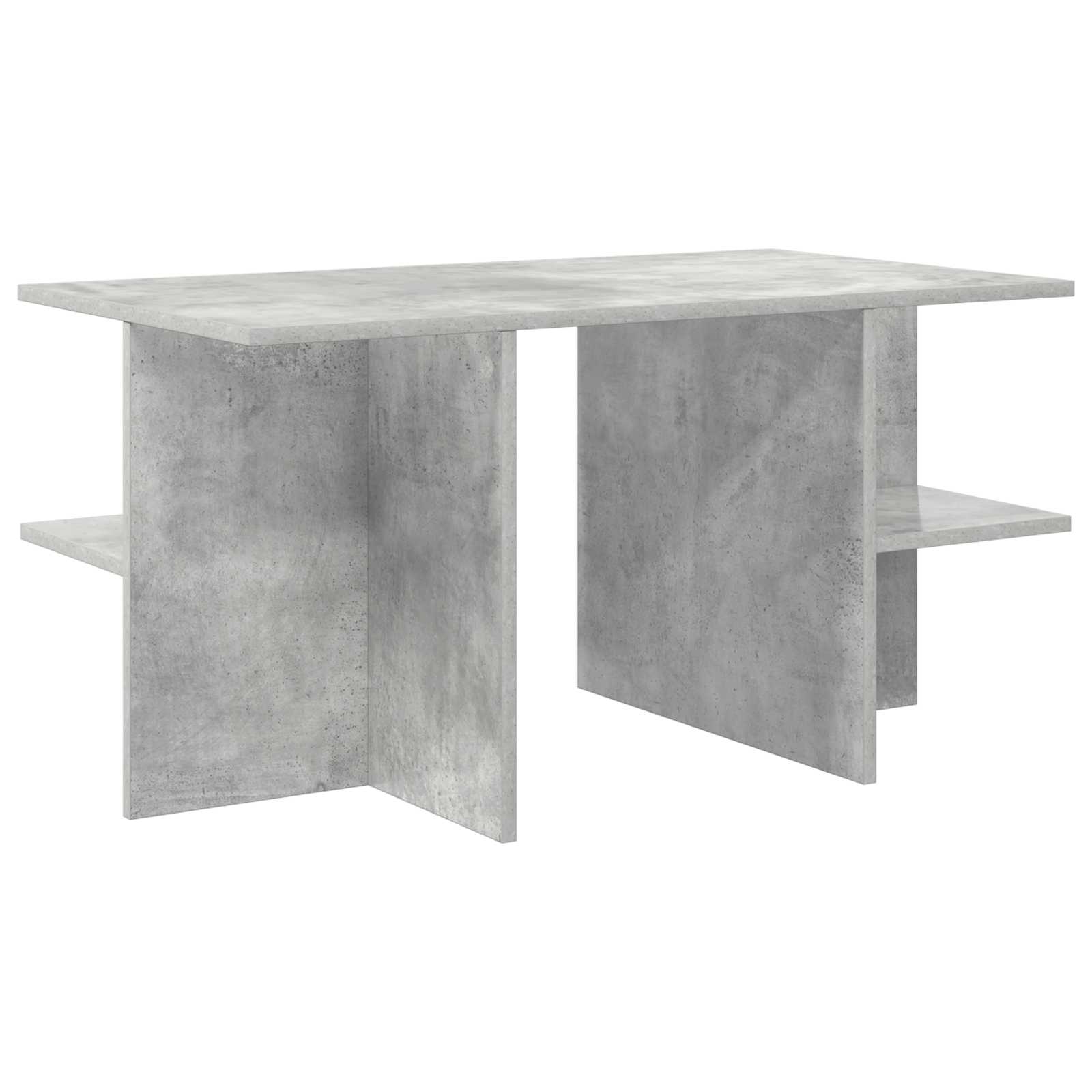 Kafijas galdiņš Betona pelēks 87 x 50 x 45 cm Inženierijas koks