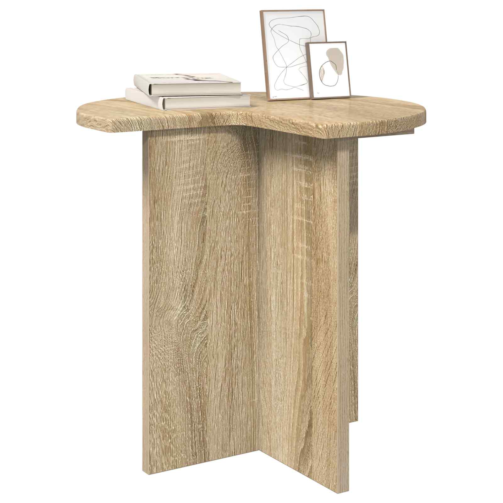 Šoninis stalas su saugykla 2 pcs Sonoma ąžuolas Ø 39 x 38 cm