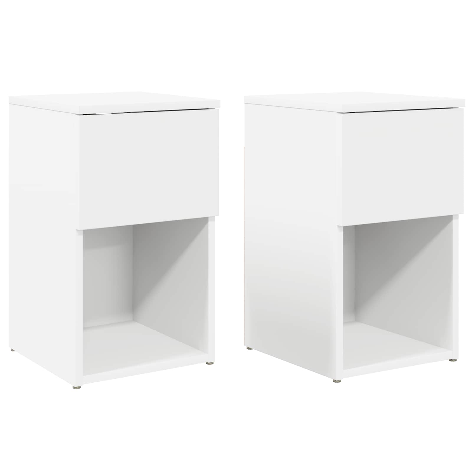 Lovos spintelė 2 pcs Balta 29 x 31,5 x 49 cm Apdirbta mediena