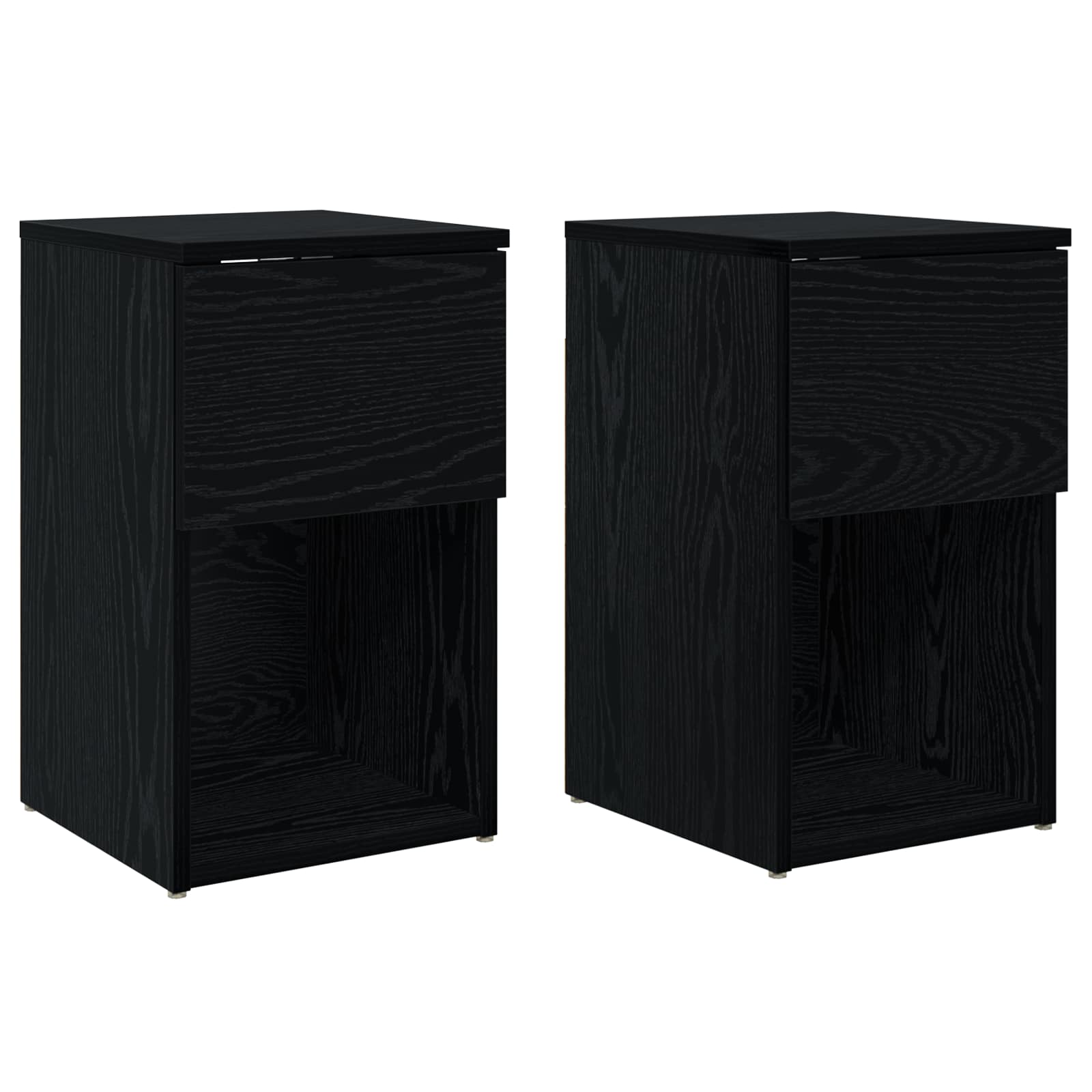 Lovos spintelė 2 pcs Juodojo ąžuolo 29 x 31,5 x 49 cm