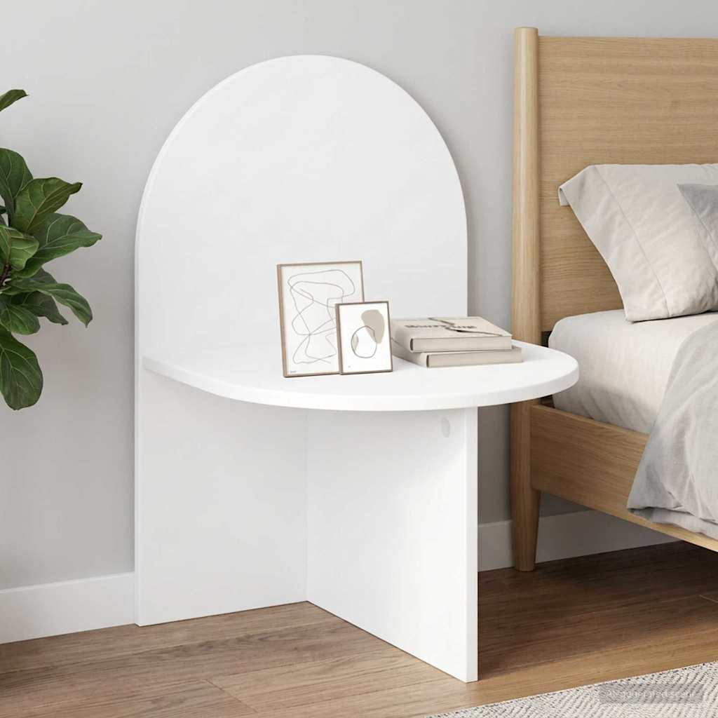 Naktinis staliukas 2 pcs Balta 48 x 49 x 65 cm Dirbtinė mediena