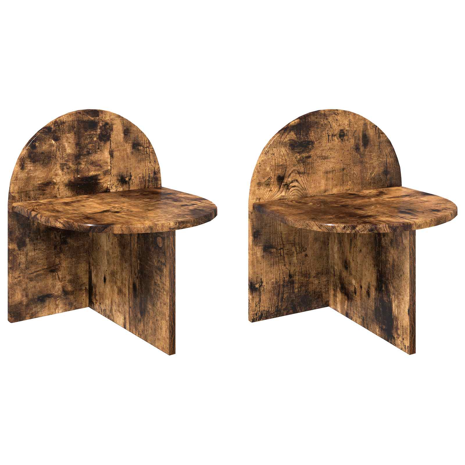 Naktinis staliukas 2 pcs Dūminio ąžuolo 40 x 35,5 x 45,5 cm