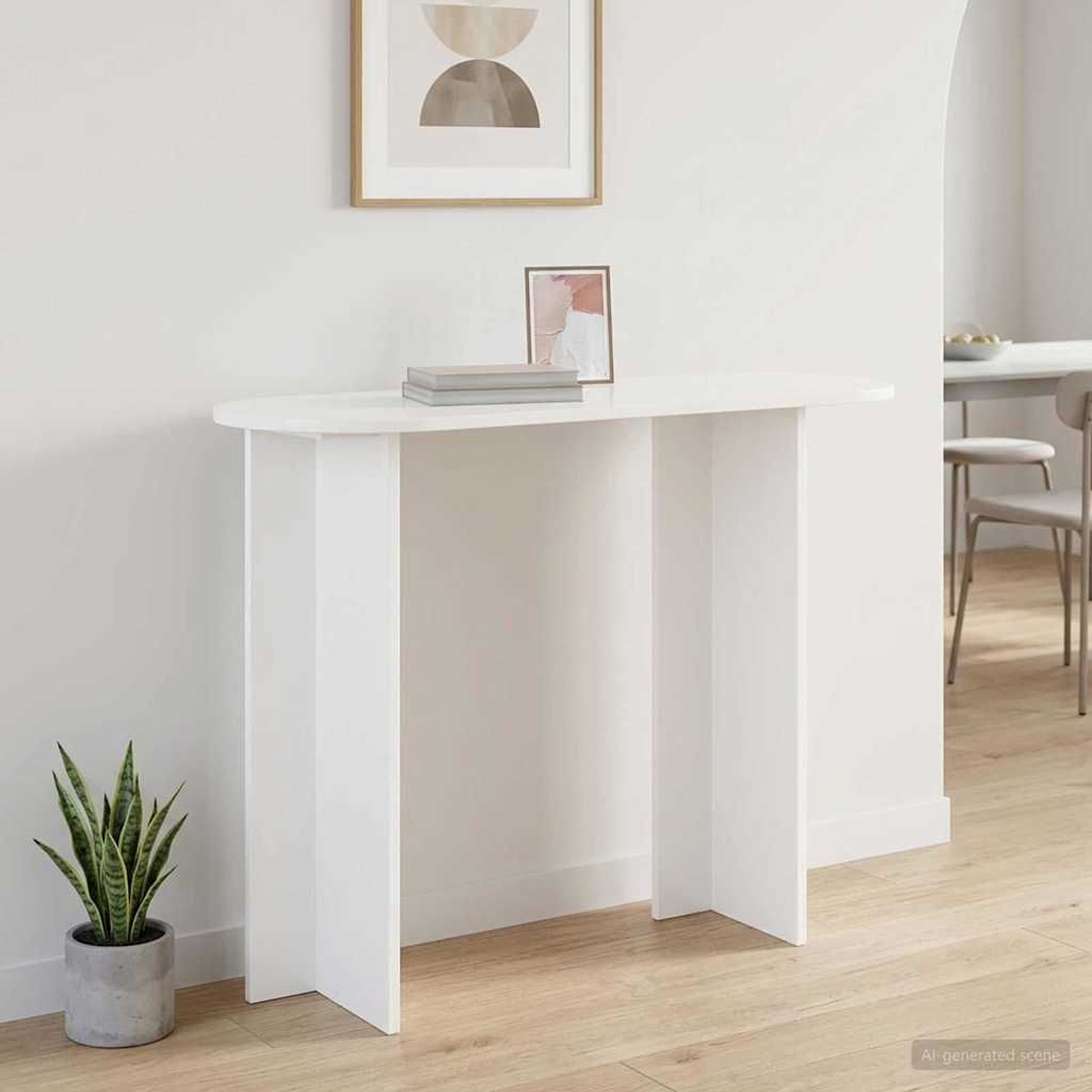 Konsoles galds Balts 100 x 39,5 x 75 cm Apstrādāta koksne