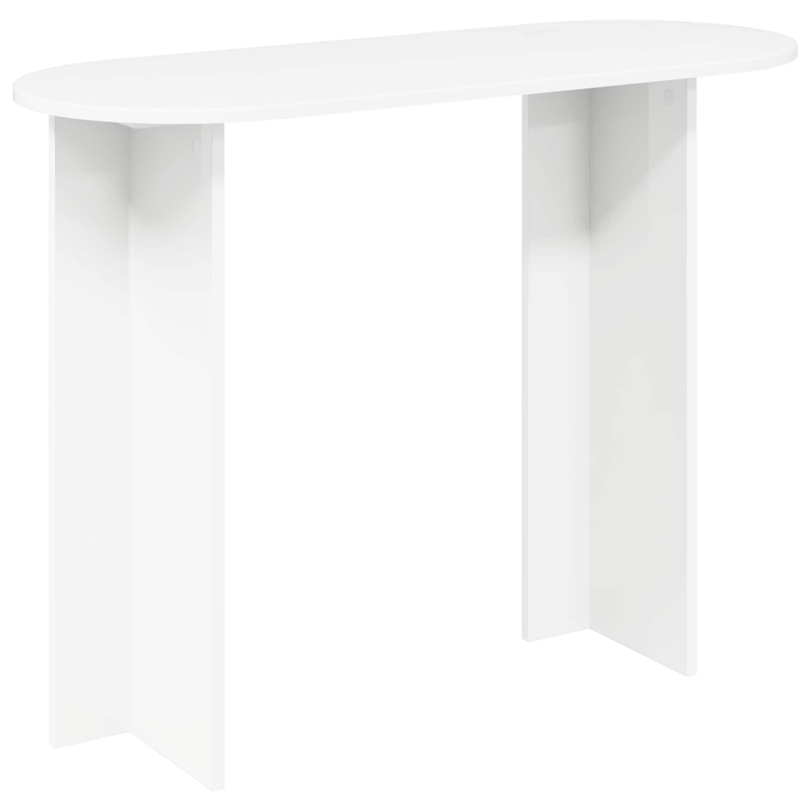 Konsoles galds Balts 100 x 39,5 x 75 cm Apstrādāta koksne
