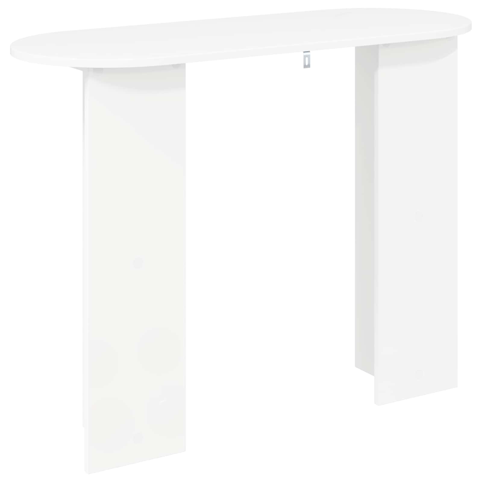 Konsoles galds Balts 100 x 39,5 x 75 cm Apstrādāta koksne