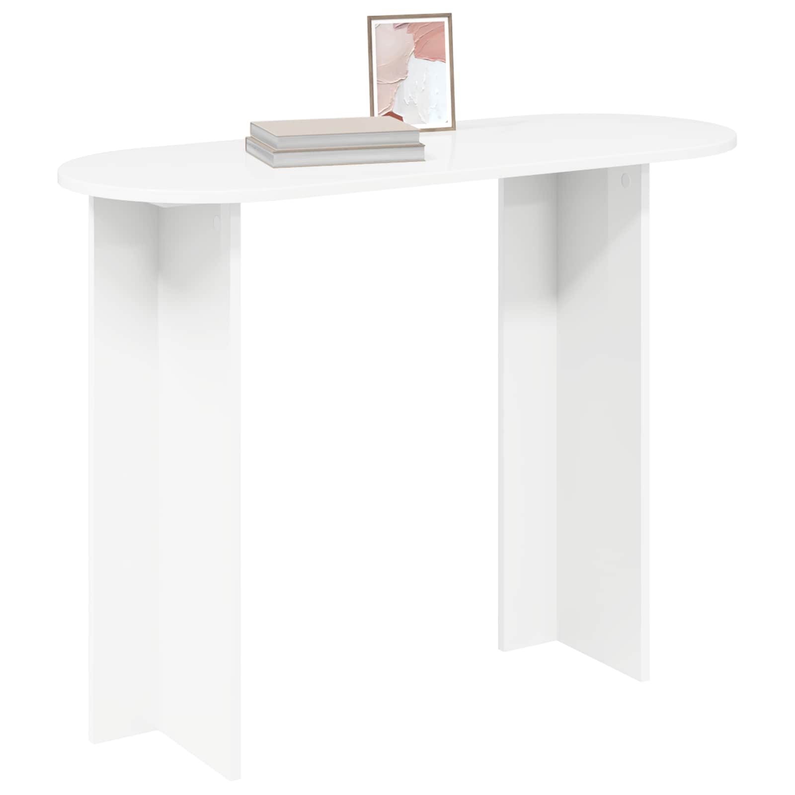 Konsoles galds Balts 100 x 39,5 x 75 cm Apstrādāta koksne