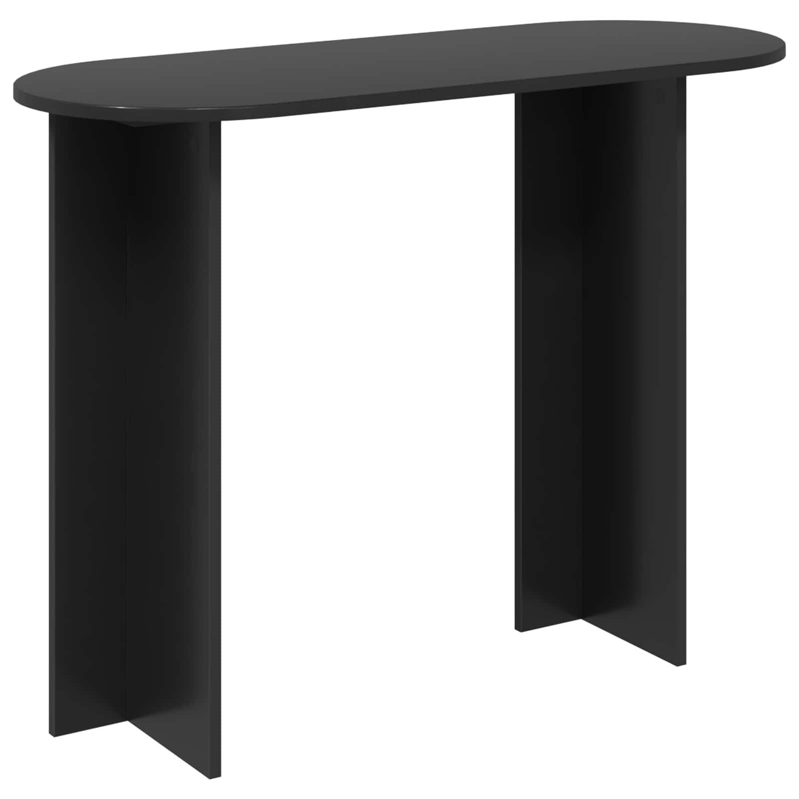 Konsoles galds ar glabātuvi melna ozolkoka 100 x 39,5 x 75 cm