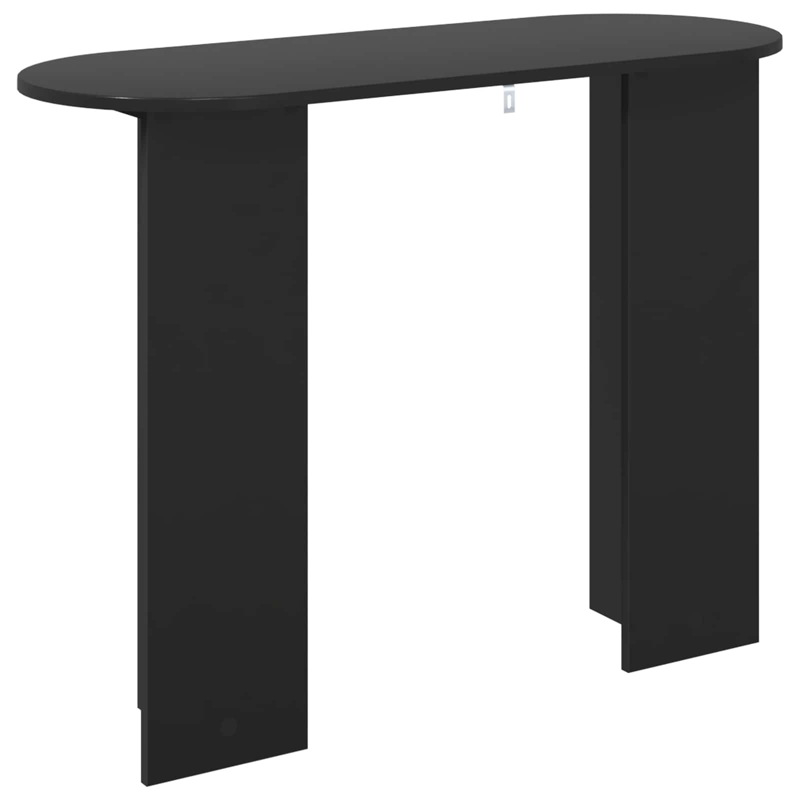 Konsoles galds ar glabātuvi melna ozolkoka 100 x 39,5 x 75 cm