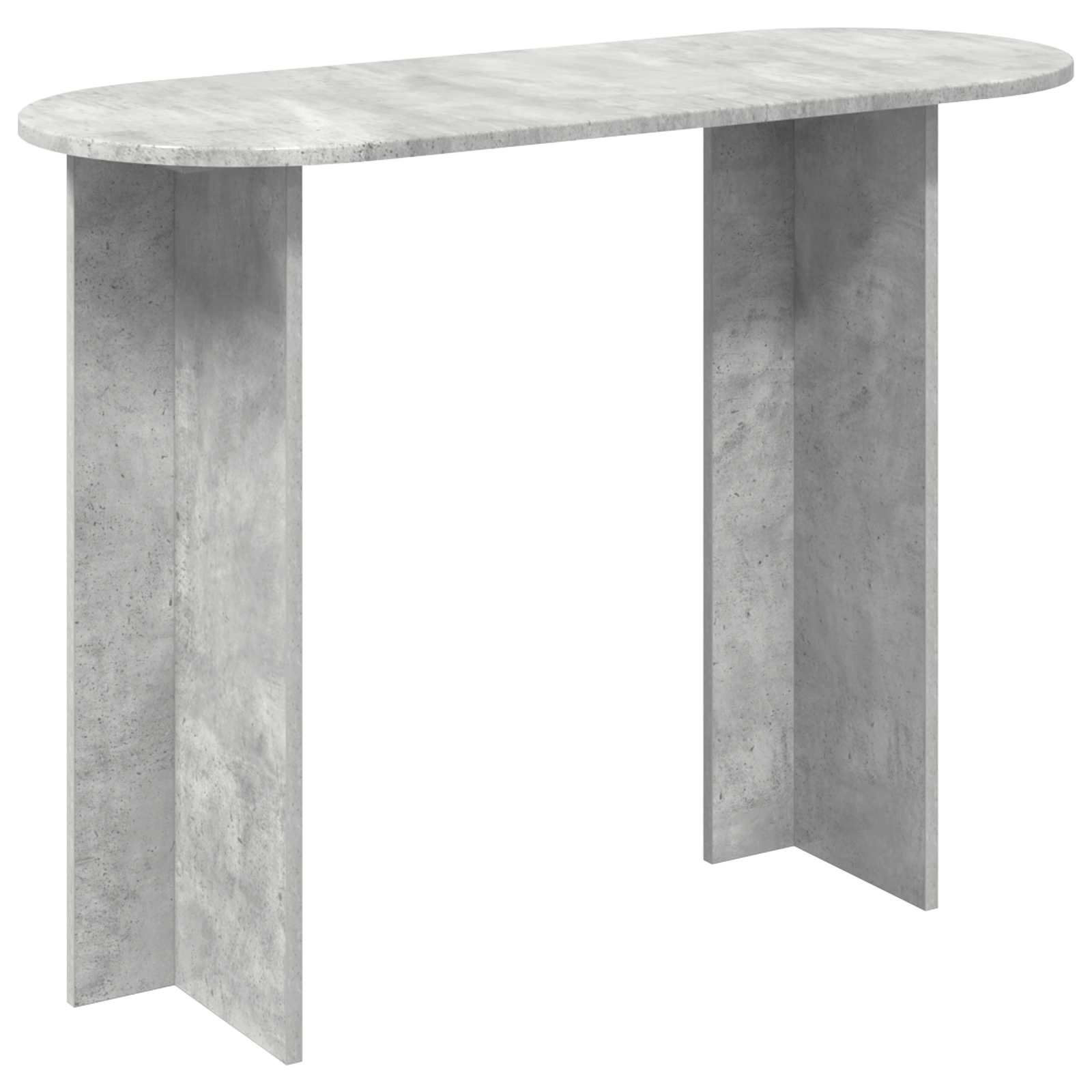 Konsolinis stalas su saugykla Betono pilka 100 x 39,5 x 75 cm