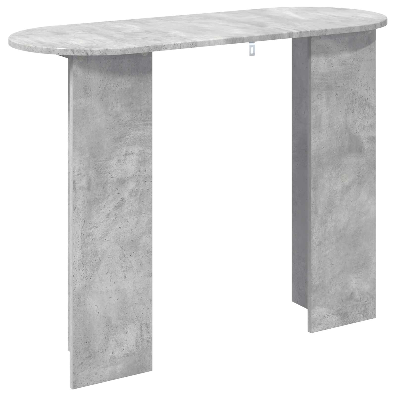 Konsolinis stalas su saugykla Betono pilka 100 x 39,5 x 75 cm