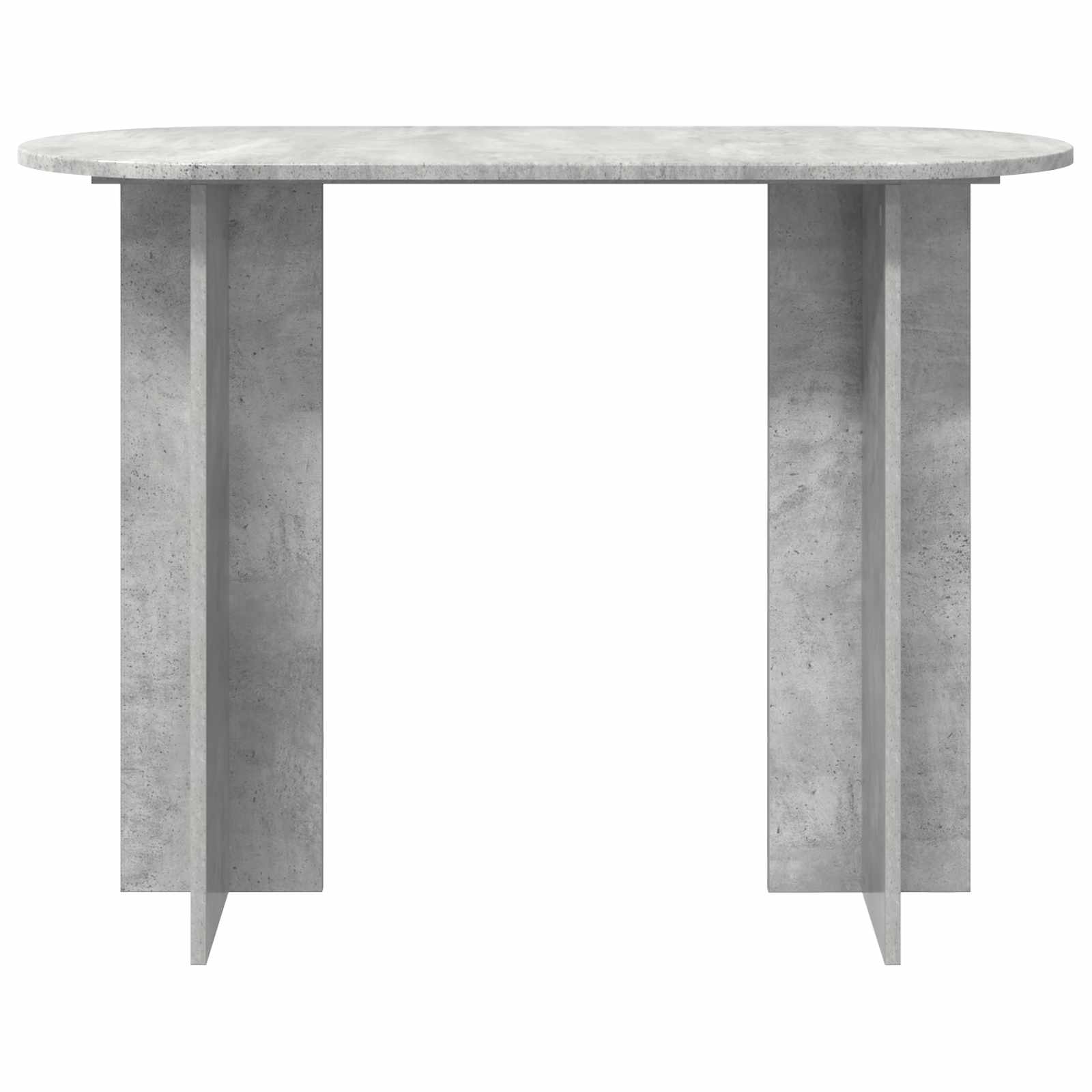 Konsolinis stalas su saugykla Betono pilka 100 x 39,5 x 75 cm