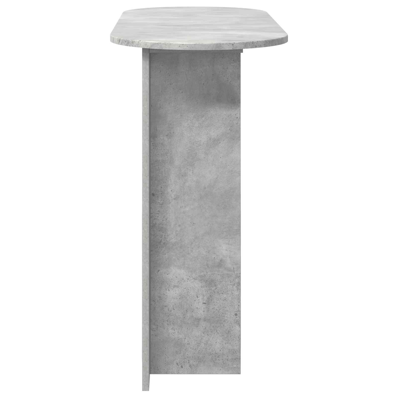 Konsolinis stalas su saugykla Betono pilka 100 x 39,5 x 75 cm