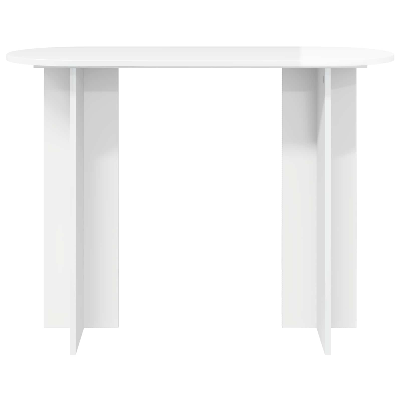 Konsolinis stalas Itin blizgi balta 100 x 39,5 x 75 cm