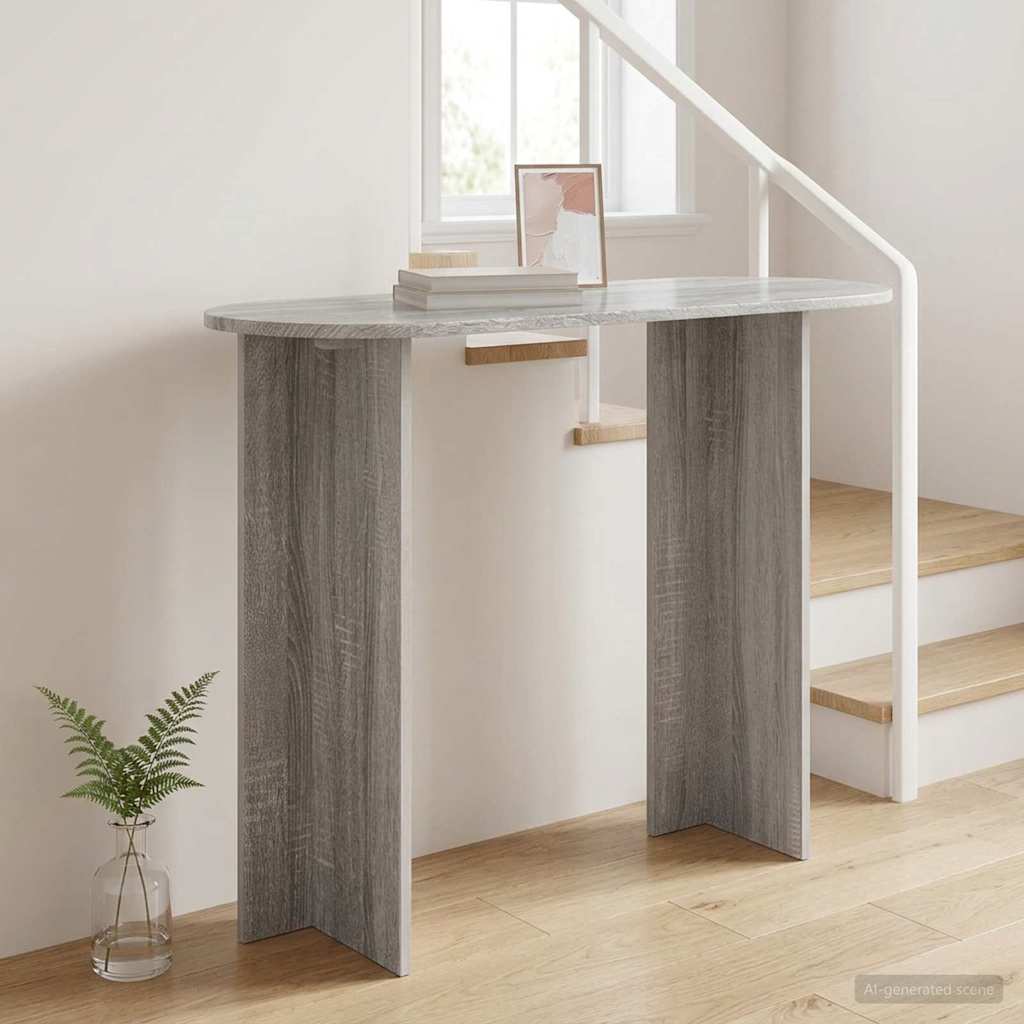 Konsolinis stalas Pilka sonoma ąžuolo 100 x 39,5 x 75 cm