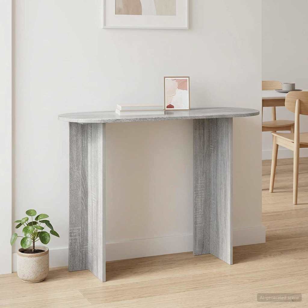 Konsolinis stalas Pilka sonoma ąžuolo 100 x 39,5 x 75 cm