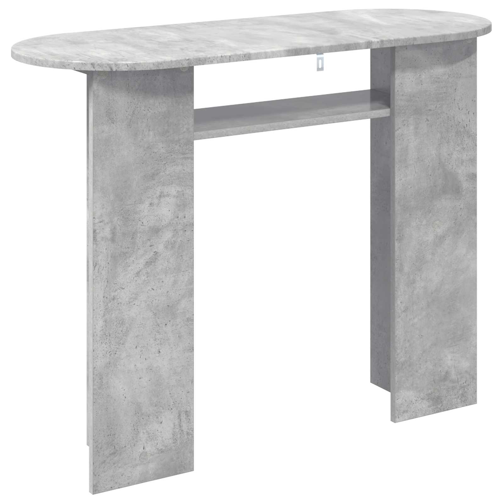 Konsolinis stalas su saugykla Betono pilka 100 x 39,5 x 75 cm